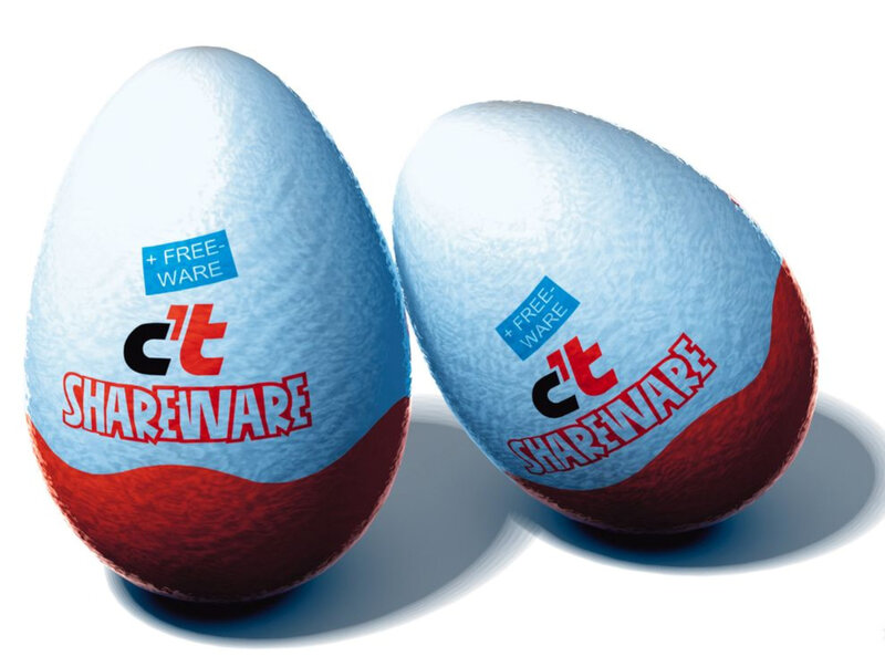 Shareware eggs with free software