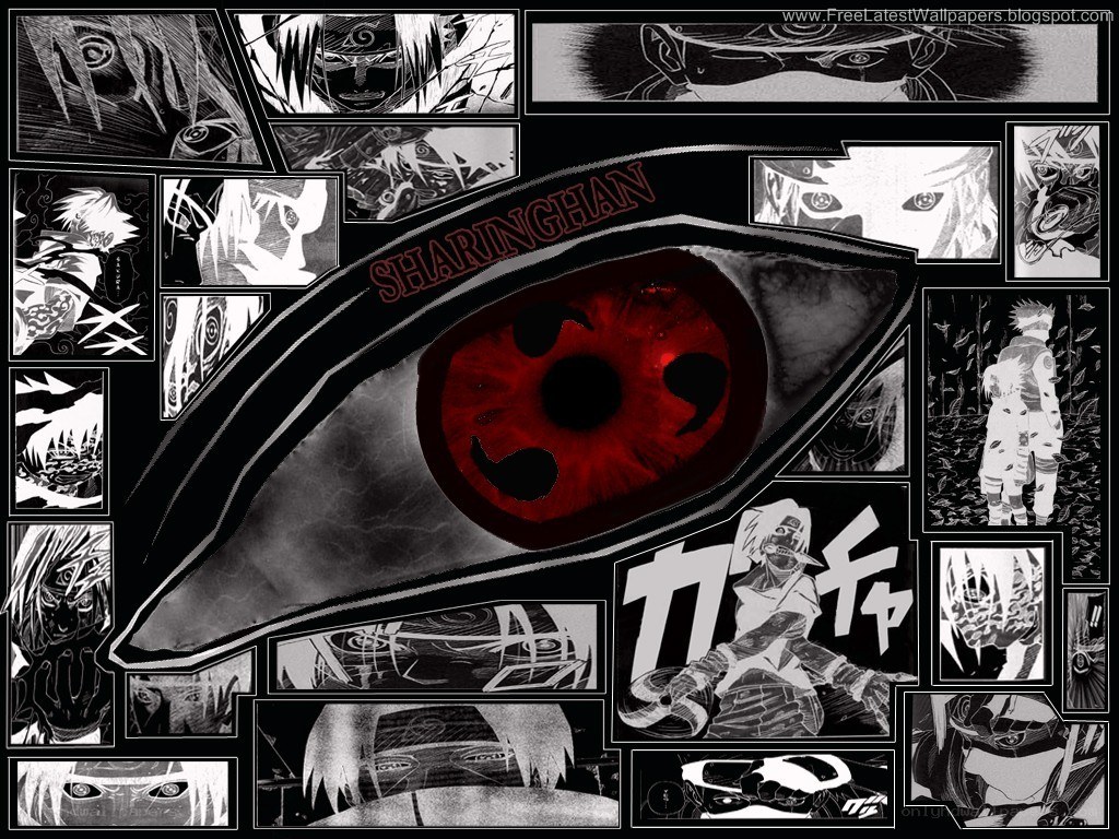 Sharingan eye collage