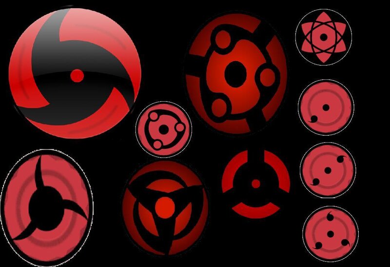 Sharingan eye symbols collection
