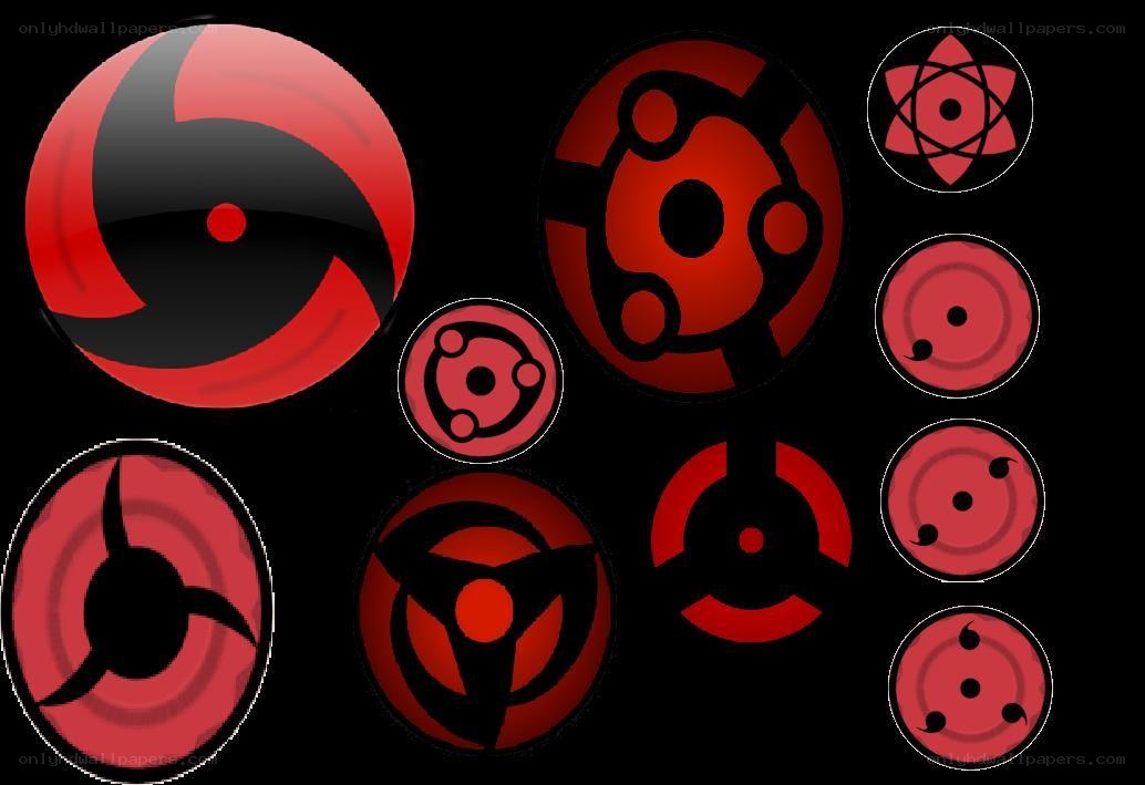 Sharingan eye symbols collection