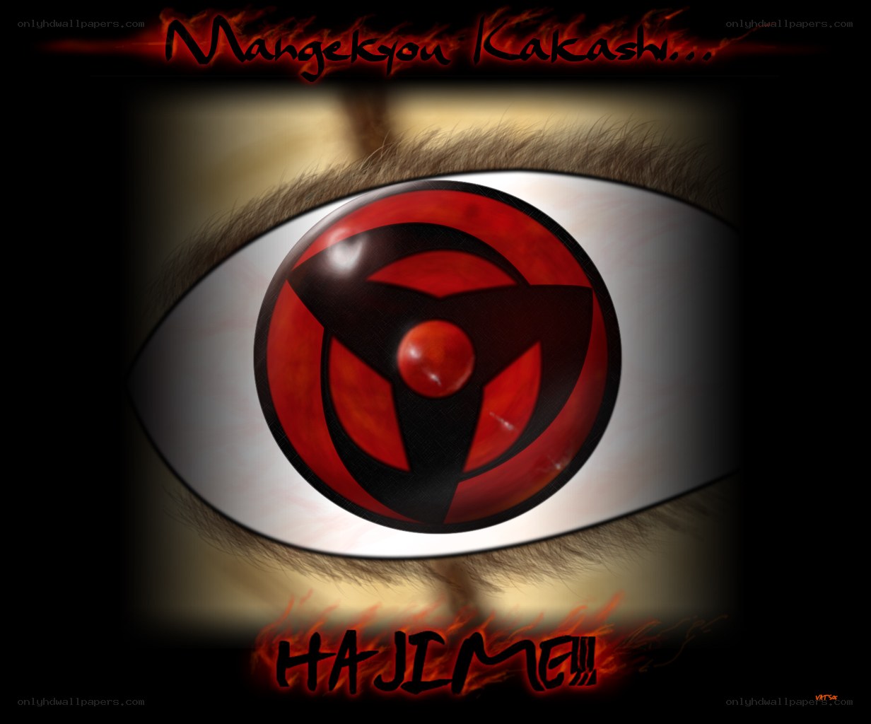 Sharingan eye with text