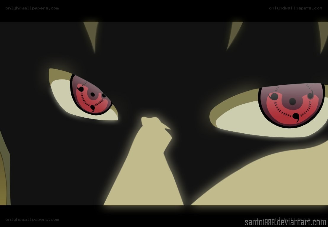 Sharingan eyes close-up