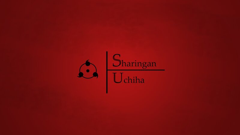 Sharingan Symbol and Text
