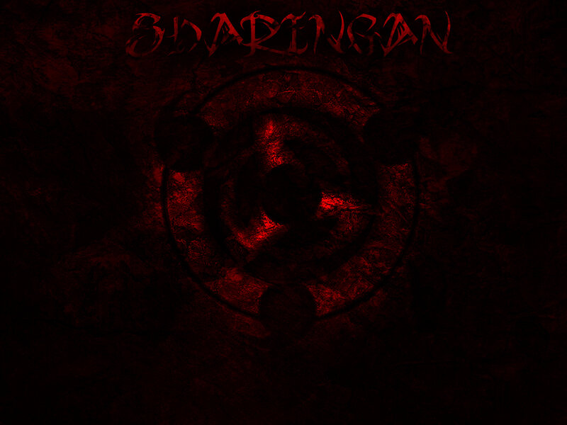 Sharingan symbol in red