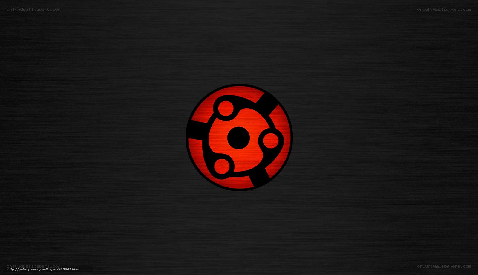 Sharingan symbol on dark background