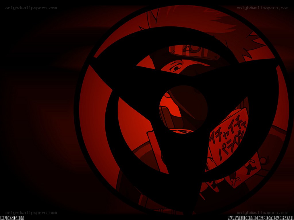 Sharingan symbol with character