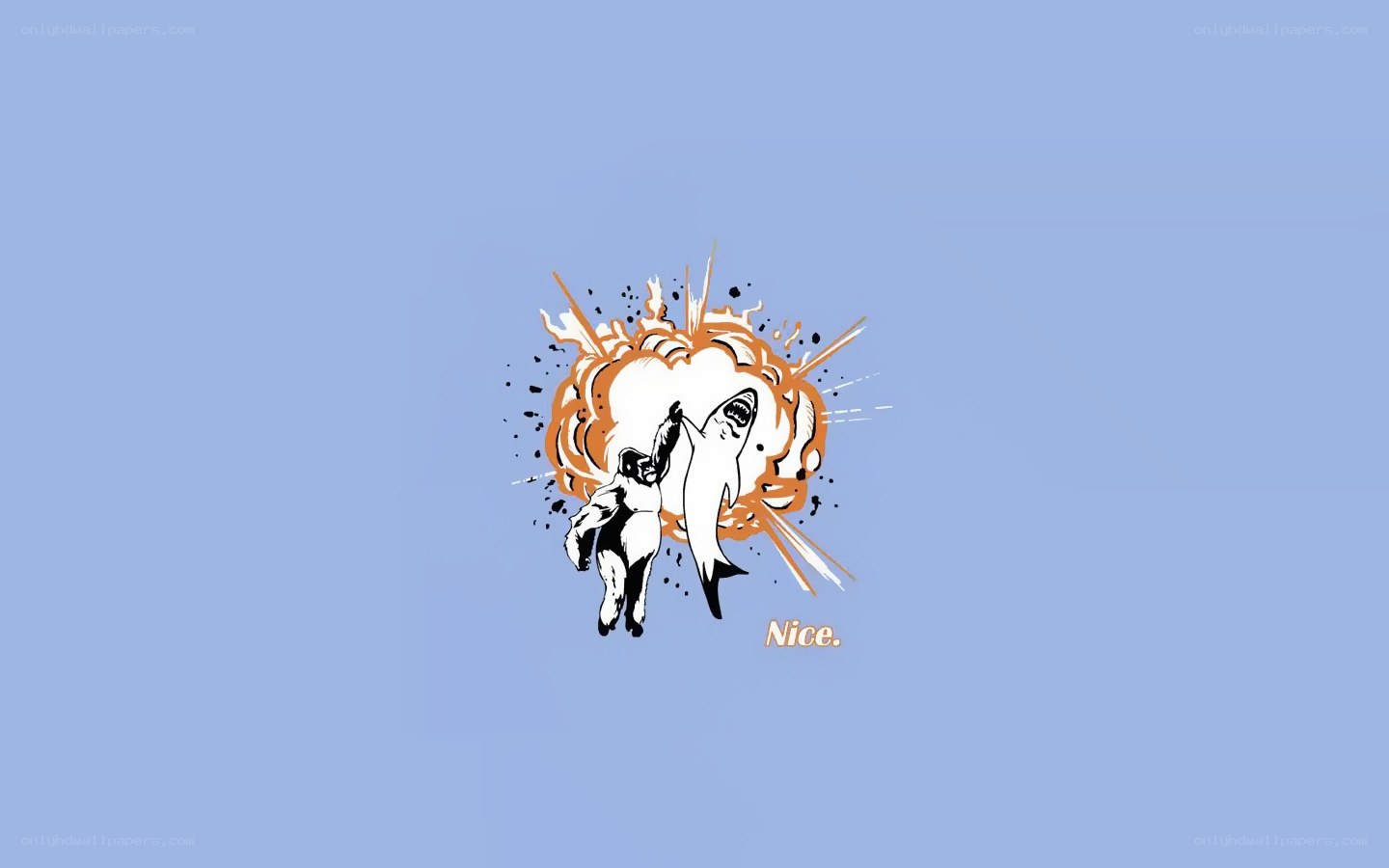 shark attack illustration