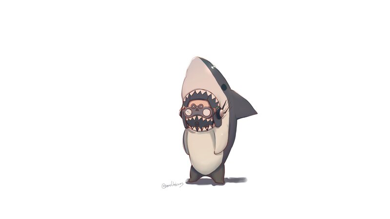 Shark-costumed Character