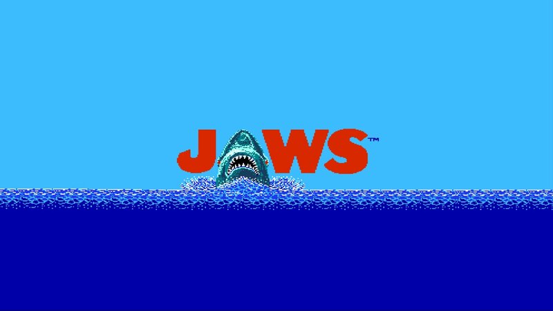 Shark Emerging from Water — Blue, Dramatic