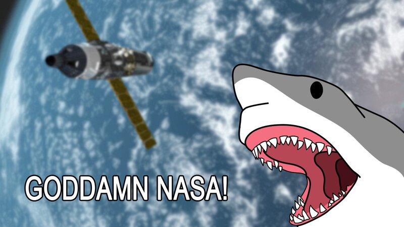 Shark in space meme