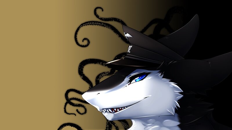 Shark-like Character — Black