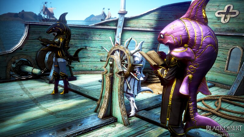 Shark-like Characters on Ship