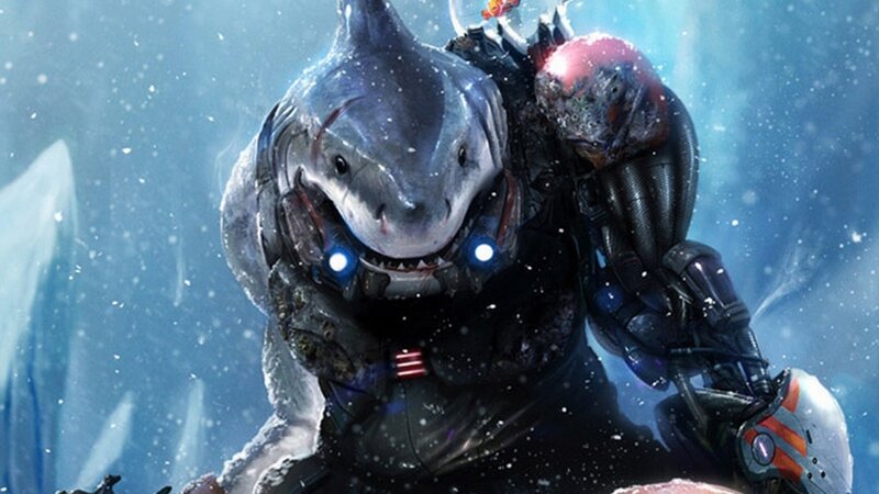 Shark-like Creature — Blue