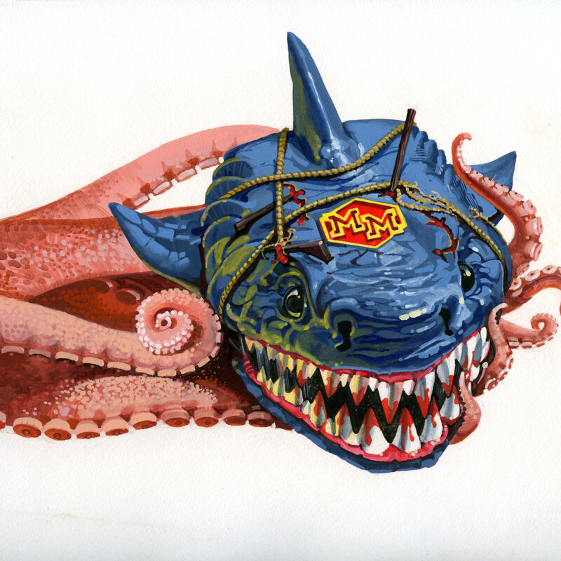 shark octopus hybrid creature