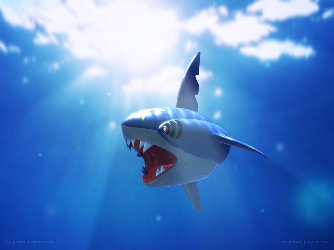 Shark Pokémon underwater