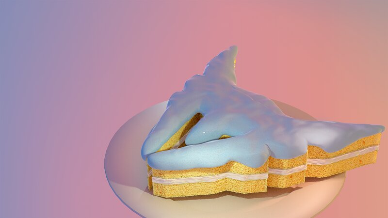Shark-shaped Cake