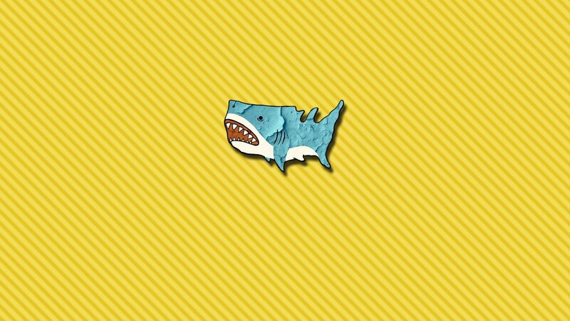 Shark Shaped Like USA