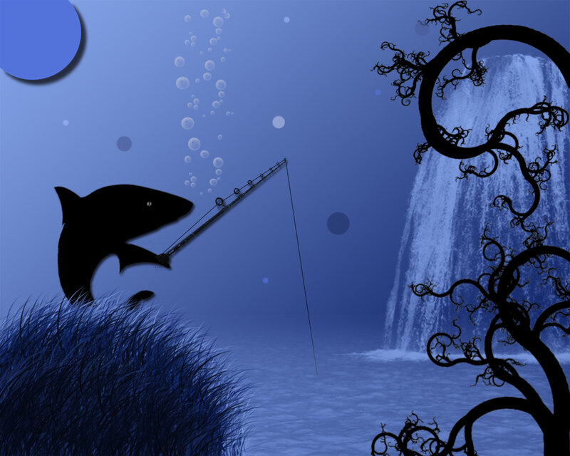 shark under the sea