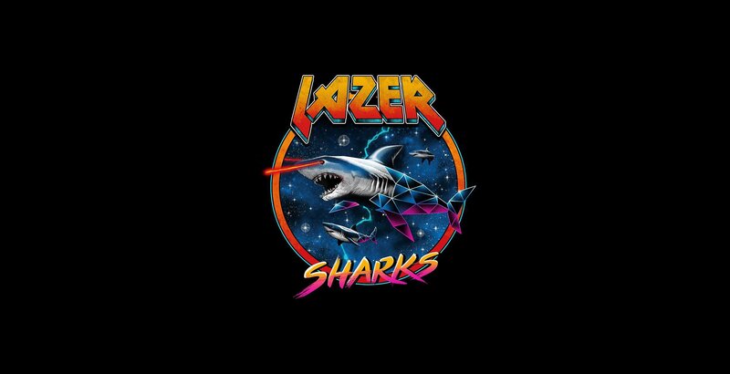 Shark with Laser Eyes — Black