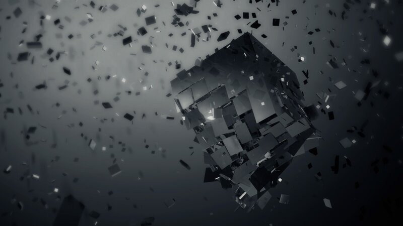 Shattered Cube in Space