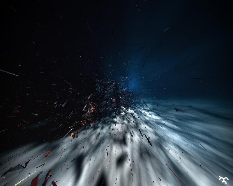 Shattered Debris Explosion