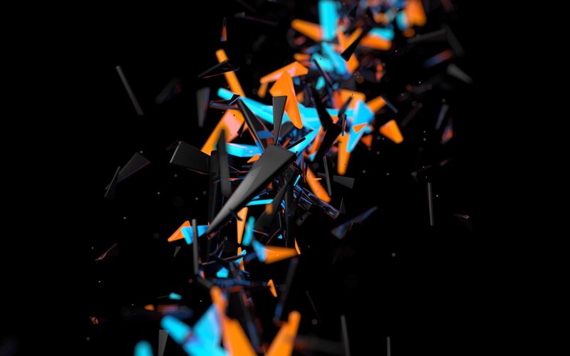 Shattered Geometric Fragments — Black