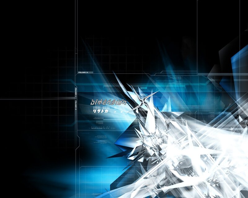 Shattered Glass Effect — Blue