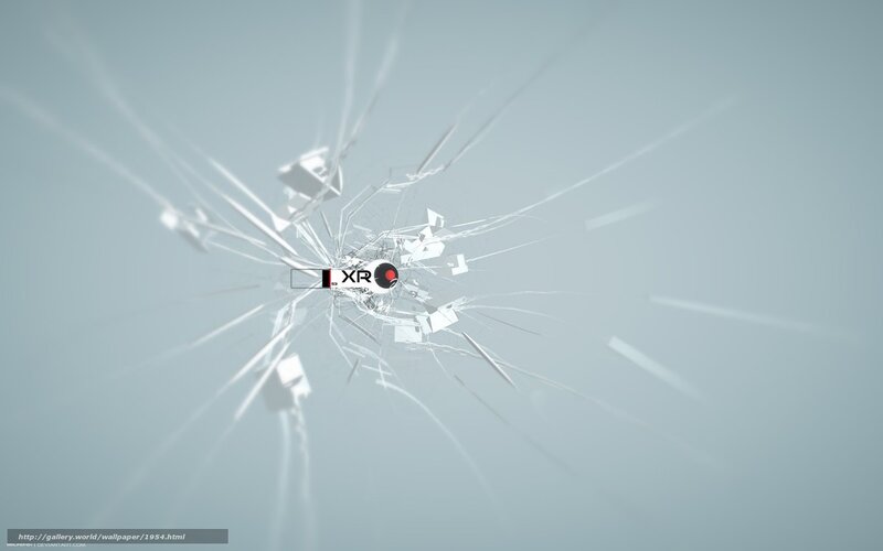 shattered glass effect with logo