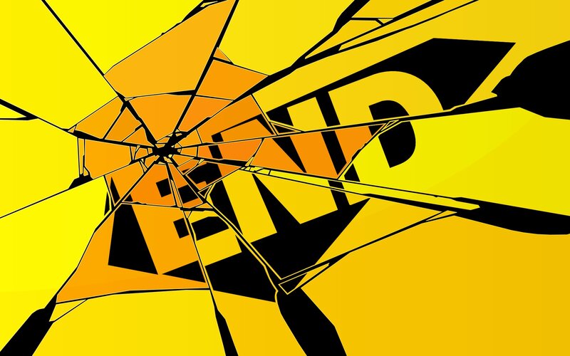 Shattered Glass Effect — Yellow