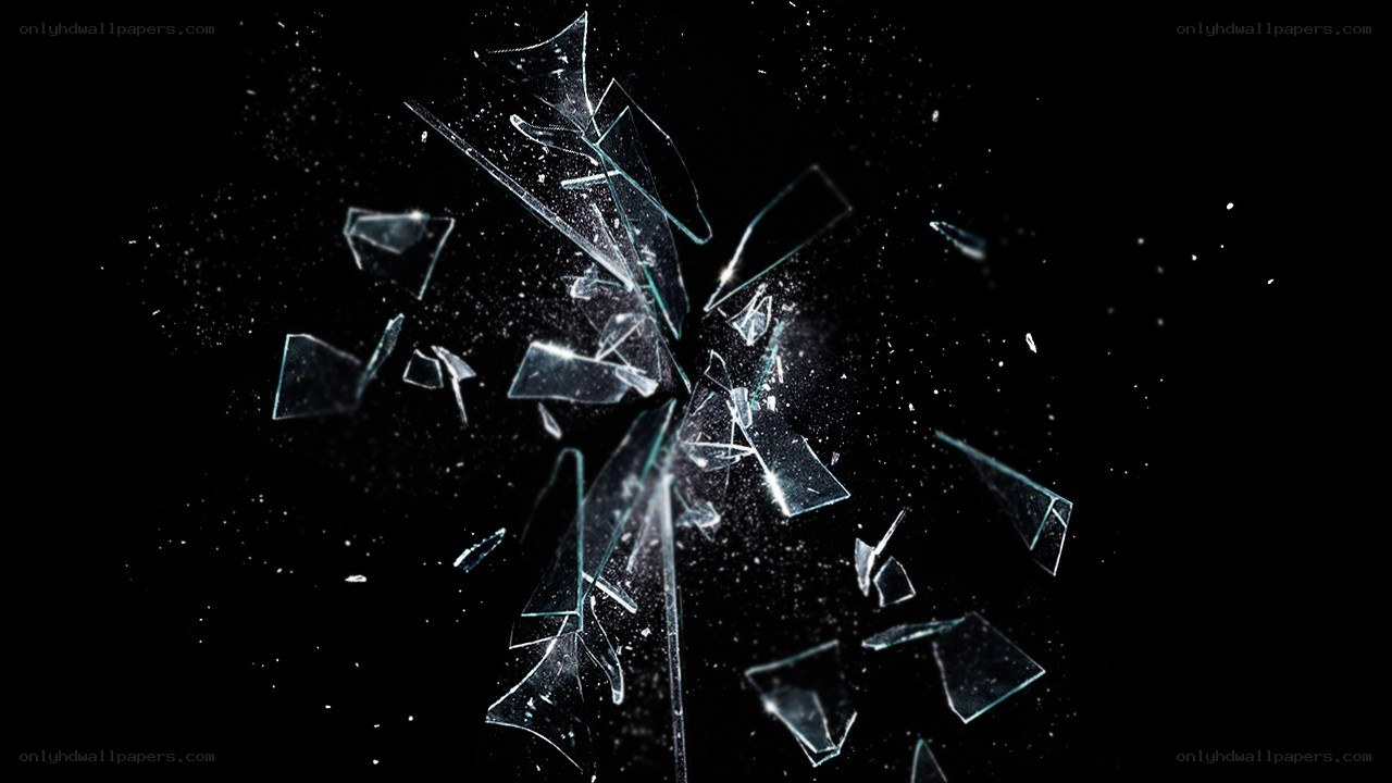 shattered glass explosion