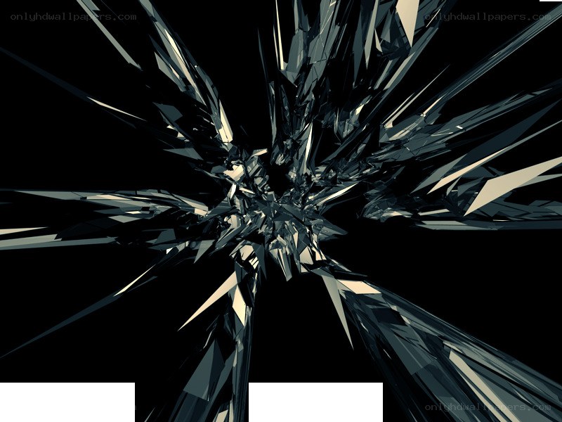 shattered glass explosion