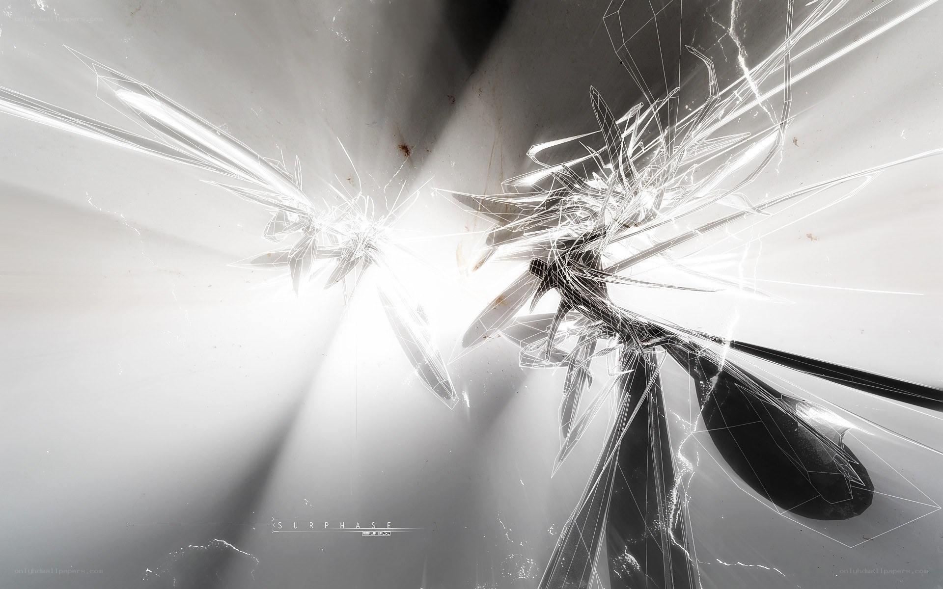 shattered glass explosion