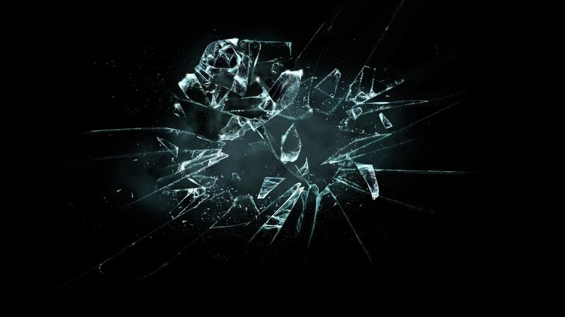 shattered glass explosion