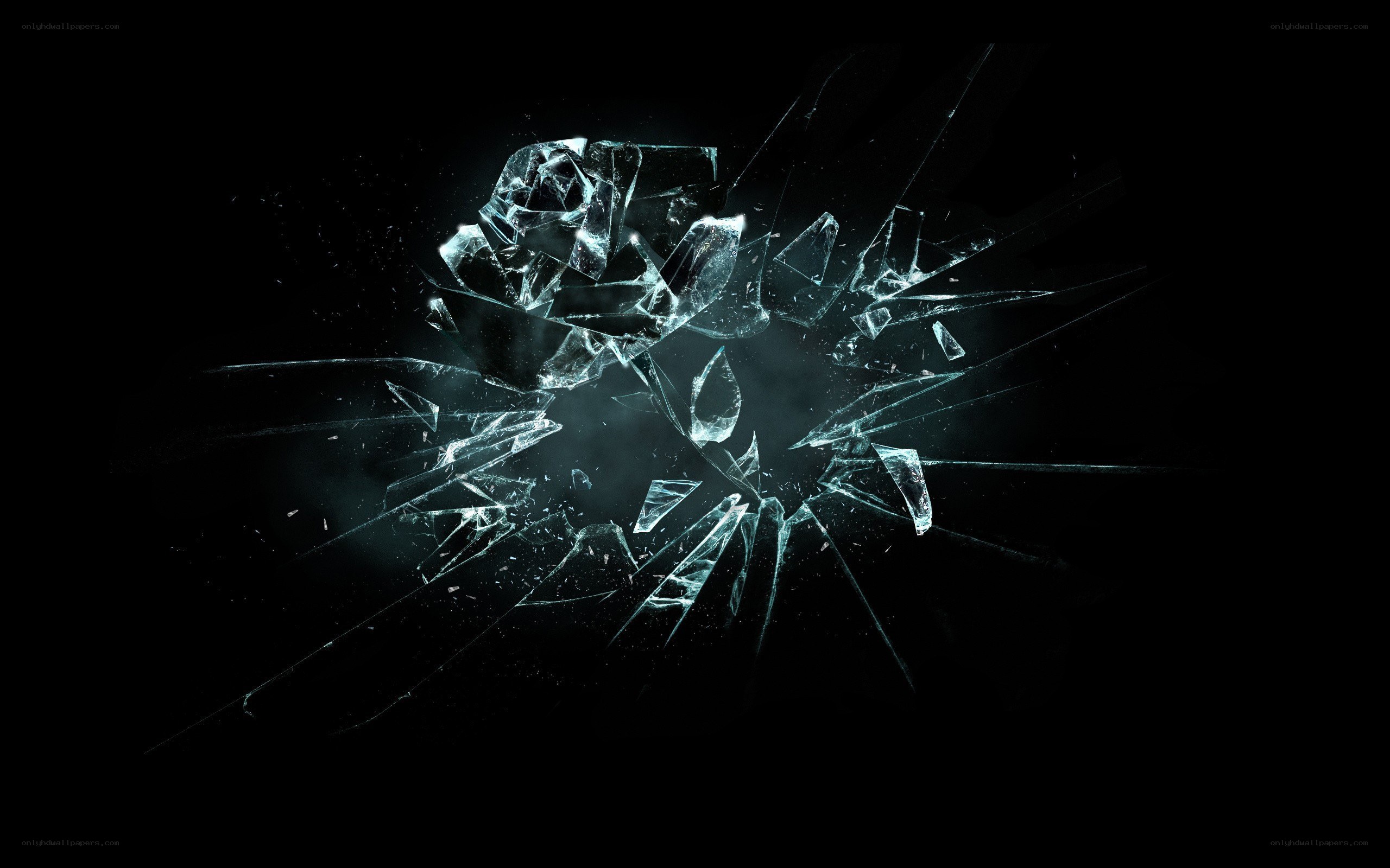 shattered glass explosion
