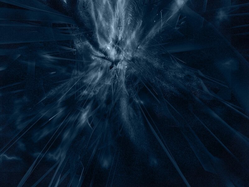shattered glass explosion