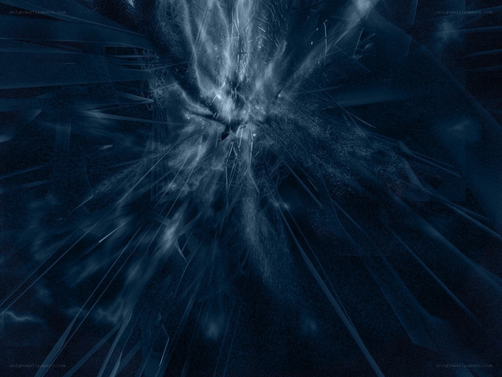 shattered glass explosion