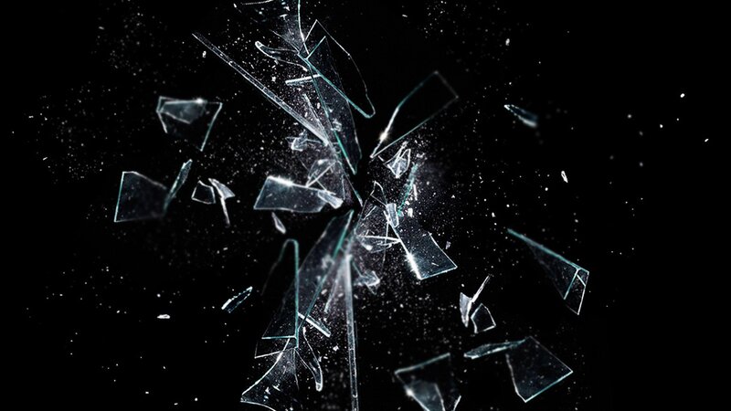 shattered glass explosion