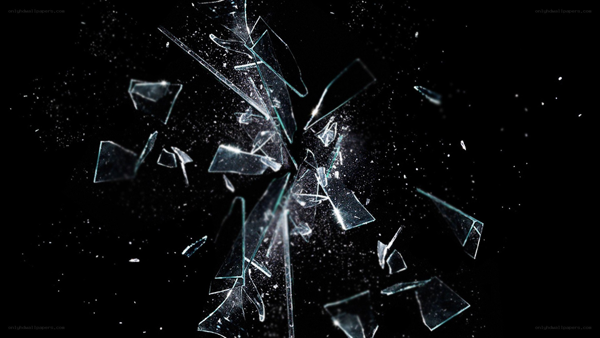 shattered glass explosion