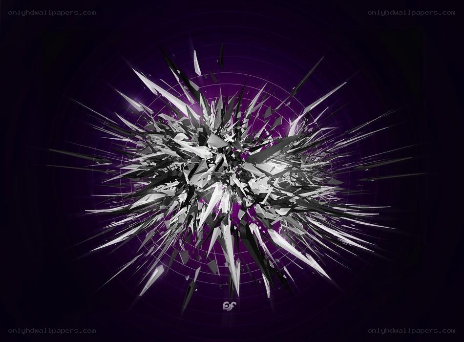 shattered glass explosion