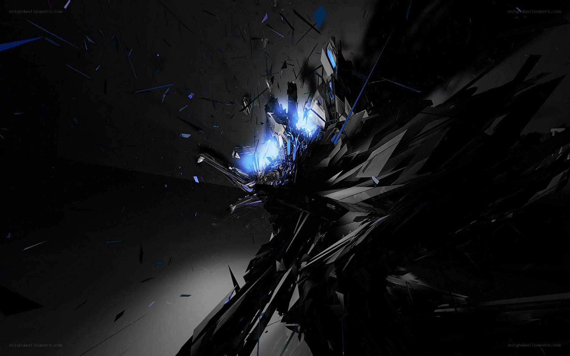 shattered glass explosion