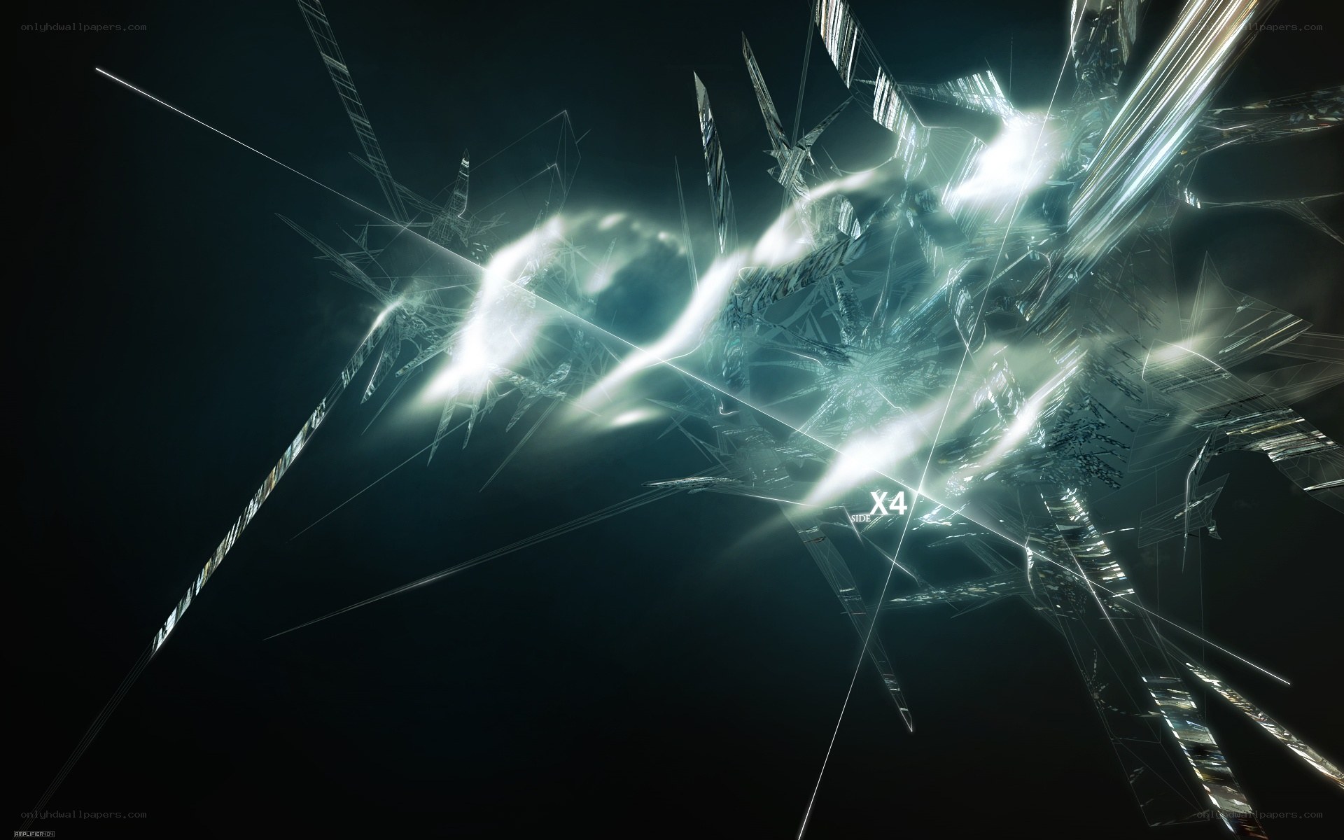 shattered glass explosion
