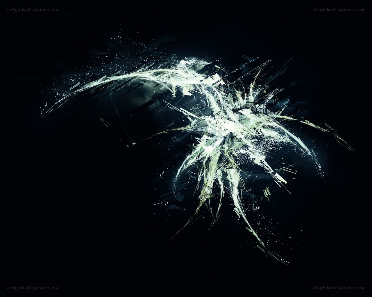 shattered glass explosion
