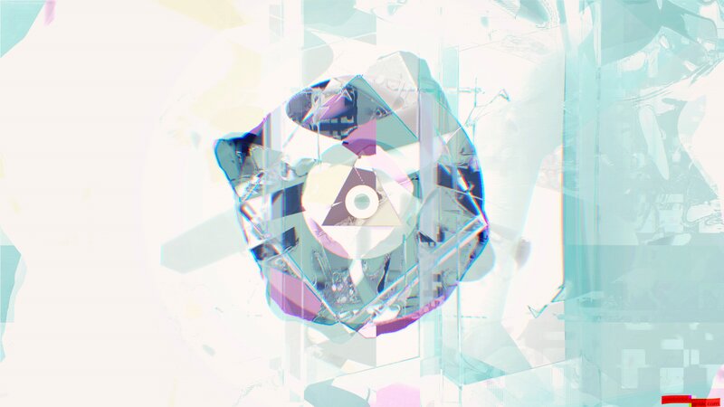 Shattered Glass Object — White