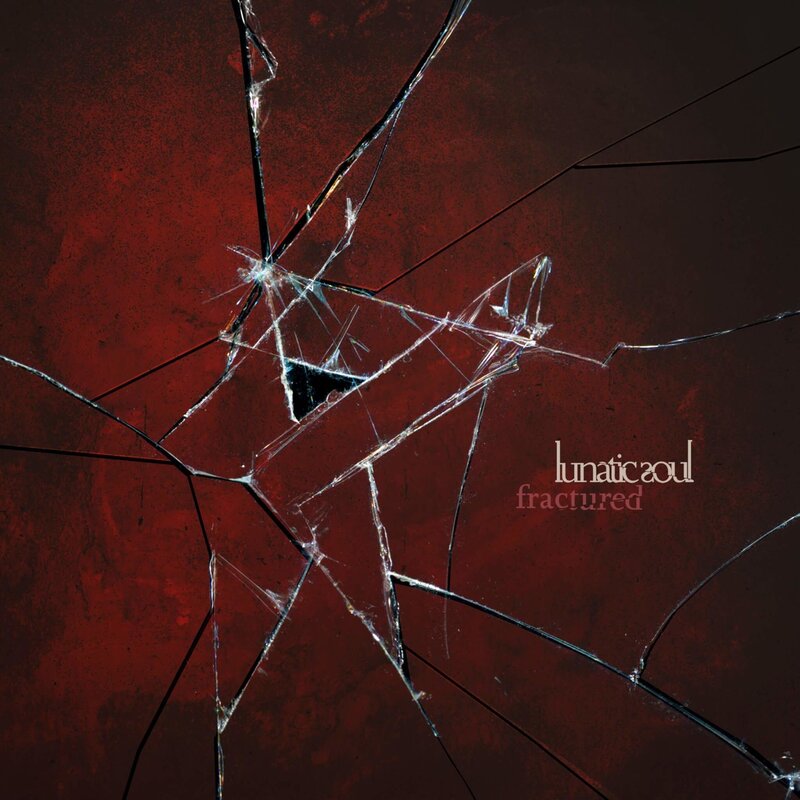Shattered Glass on Red Surface