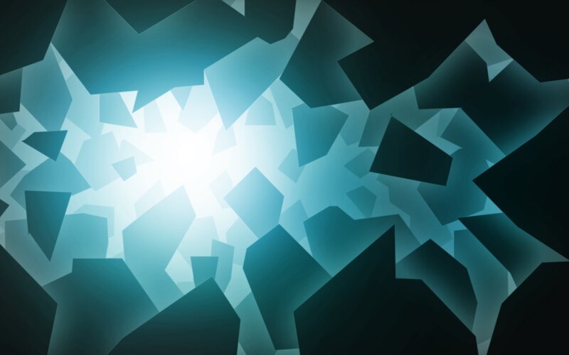 Shattered Glass Pattern — Blue