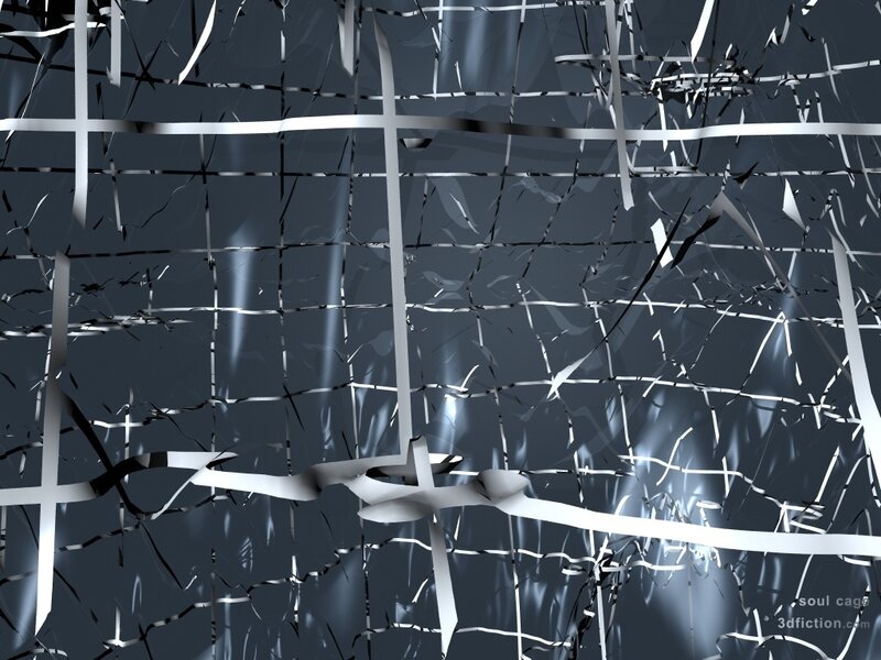 Shattered Glass Pattern — Gray, Abstract