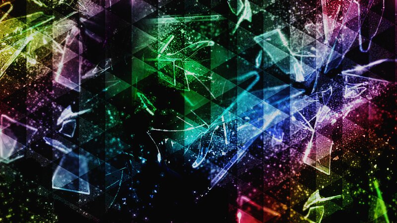 Shattered Glass Pattern — Green