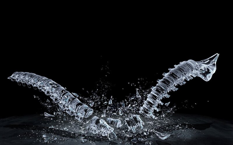 Shattered Glass Sculpture