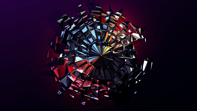 Shattered Glass Sphere — Purple
