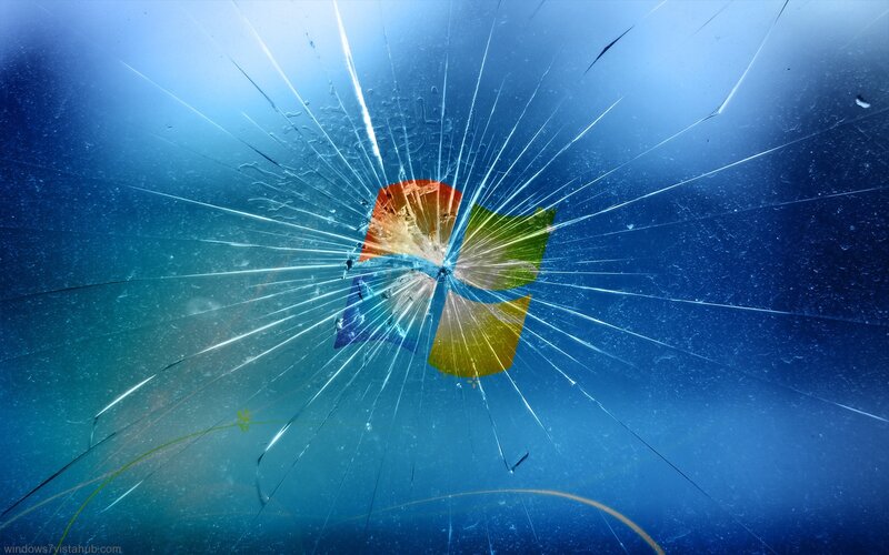 Shattered Glass with Logo